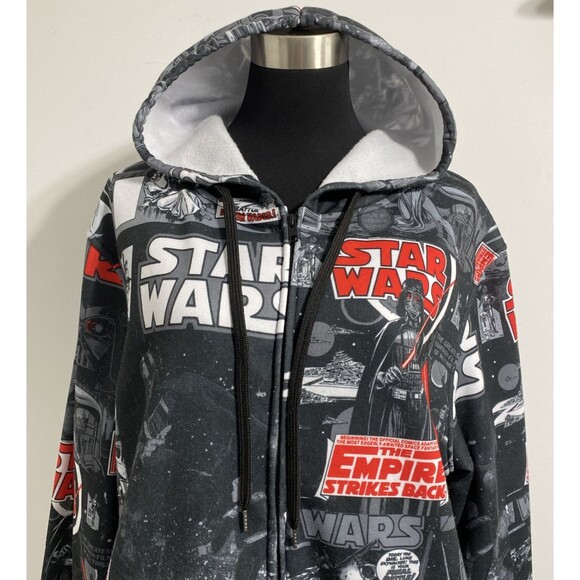 Star Wars Hoodie Mens XL Comic Book Space Fantasy Mythical Graphic - Picture 4 of 16